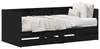 vidaXL Tagesbett Schwarz Eichen-Optik 100 x 200 cm Produktbild-Vorschau 1