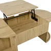 Merax Table basse réglable en hauteur avec portes Voir les images du produit 11