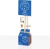 A product display for a hot chocolate stick, showing the packaging and the chocolate on a stick. Produktbild-Vorschau