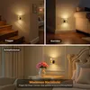 LED Nachtlicht Steckdose Schwarz Kupfer Up-and-Down Acryl Produktbild-Vorschau 3
