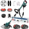 750W Akku Rasentrimmer mit 2× 4000mAh Akku 21V, Produktbild-Vorschau 1
