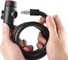 Verk 14551 Cadenas pour vélo - câble, 120 cm, 2 clés, noir Voir les images du produit 7