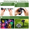 2x Solar Lichterkette bunt, LED Solarlichter im Blumenform, Produktbild-Vorschau 2