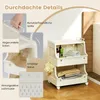 Wózek COSTWAY na kółkach składany, 3 półki, wózek Podgląd zdjęcia produktu 7