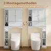 COSTWAY Armoire de toilette avec 3 portes & étagères Voir les images du produit 4