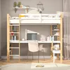 UnboxG Etagenbett Hochbett 90x200cm mit  Schreibtisch Produktbild-Vorschau 2