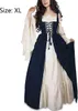 Damen Mittelalterliche Kleid mit Trompetenärmel Mittelalter Produktbild-Vorschau 1