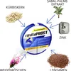 A product container is shown in the center, surrounded by images of its ingredients and a chemical element symbol. Anteprima dell’immagine prodotto