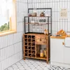 Küchenschrank mit 4 Ebenen, Buffet Küche mit Flaschenregal Produktbild-Vorschau 1
