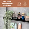 bremermann Teleskop-Wandregal mit 4 schwarzen Ablageböden Produktbild-Vorschau 4