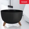 KADAX Doniczka Donica Wkład Na Nóżkach Czarna 40cm Podgląd zdjęcia produktu 6