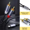 INF USB-C na 2x RCA stereo audio kábel Šedá Náhľad obrázku produktu 5
