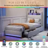 Fortuna Lai Polsterbett 90x200cm mit USB, Jugendbett Produktbild-Vorschau 4