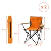 3.12 # 2er Pack # Campingstuhl in orange - 2 Stück Produktbild-Vorschau 2