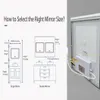 WISFOR specchio da bagno con illuminazione senza nebbia Anteprima dell’immagine prodotto 14