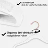 Brixy 50 Kinderkleiderbügel – Weiß – Kleiderbügel – Samt – Produktbild-Vorschau 2