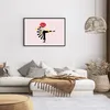 Gerahmtes Poster - Schwarzer Rahmen - Grafik Mund Mann - Produktbild-Vorschau 7