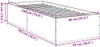 vidaXL Postelový rošt černý 90x190 cm Dřevěný materiál Náhled obrázku produktu 7