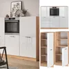 Küchenblock Vicco R-Line Weiß Hochglanz/Goldkraft Eiche 180 Produktbild-Vorschau 4