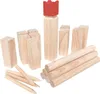 WELLGRO Kubb Spiel 22-tlg. - für 2 - 12 Spieler, massiv Produktbild-Vorschau 1