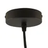 Close-up view of a black ceiling rose with a cable entering it. Produktbild-Vorschau
