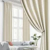 2er-Set Vorhänge, Beige, 132x335 cm, Stangenschlaufe, Verdunkelung Productafbeelding-voorbeeld