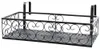 Iron Balcony Hanging Flower Rack Pot Stand Plant Storage Produktbild-Vorschau 1