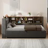 Flieks čalouněná postel 90x200cm s funkcí nabíjení a nočním Náhled obrázku produktu 3