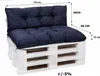 Palettenkissen Set Dunkelblau – Sitzkissen 120×60 cm & Produktbild-Vorschau 2