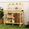 Table de jardinage 112 x 43 x 120 cm avec tiroirs | Bois et Voir les images du produit 1
