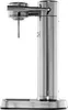 A silver soda maker with a PET bottle is shown against a white background. Produktbild-Vorschau