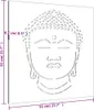 vidaXL Garten-Wanddeko 55x55 cm Cortenstahl Buddha-Kopf Produktbild-Vorschau 6