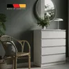 Kommode 76cm breit mit 4 Schubladen Kommode weiß schmal Produktbild-Vorschau 2