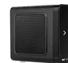 A close-up, studio shot of a black digital radio with a wood-grain finish. Produktbild-Vorschau
