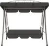 vidaXL Balancelle de jardin avec fonction lit et toit Voir les images du produit 14