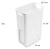 Hailo Wäschebehälter 1126889 weiß 33 L Laundry Area Produktbild-Vorschau 4