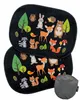 2X HECKBO Auto Sonnenblenden Kinder Waldtiere Motiv mit 8 Produktbild-Vorschau 1