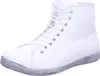 A white high-top sneaker is shown against a white background. Produktbild-Vorschau