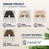 CASARIA® Esstisch mit 4 Stühlen Holz 5-tlg Set Metall Produktbild-Vorschau 8