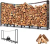 Kaminholzregal Brennholzregal Aussen, 235x31.5x116cm Metall Produktbild-Vorschau 1