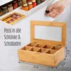 Lumaland Cuisine Teebox aus Bambus mit 8 Fächern 26 x 16 x Produktbild-Vorschau 5