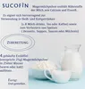 A product information graphic with text and images of dairy products. Produktbild-Vorschau