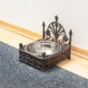 Mangeoire pour chien en fonte marron antique avec bol en Voir les images du produit 2