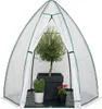 A greenhouse tent with plants inside. Podgląd zdjęcia produktu