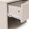 Set aus 2 beigefarbenen, schwebenden Nachttischen mit Produktbild-Vorschau 8