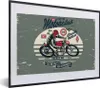 MuchoWow® MuchoWow® Gerahmtes Poster Motorrad - Retro - Produktbild-Vorschau 1