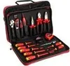 A tool bag filled with various electrical tools, laid open. Náhľad obrázku produktu