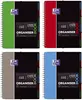 Four Oxford Studium Collegeblock 'ORGANISERBOOK' notebooks in different colors (green, red, gray, blue) are displayed side-by-side against a white background. Voir les images du produit