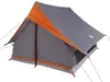 vidaXL Familienzelt mit Dach Grau und Orange 256 x 256 x Produktbild-Vorschau 1