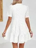 Sommerkleid aus Spitze für Damen, durchbrochenes Muster, Produktbild-Vorschau 4
